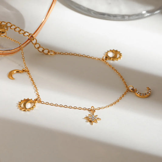 Celestial Glow Charm Bracelet || DV113