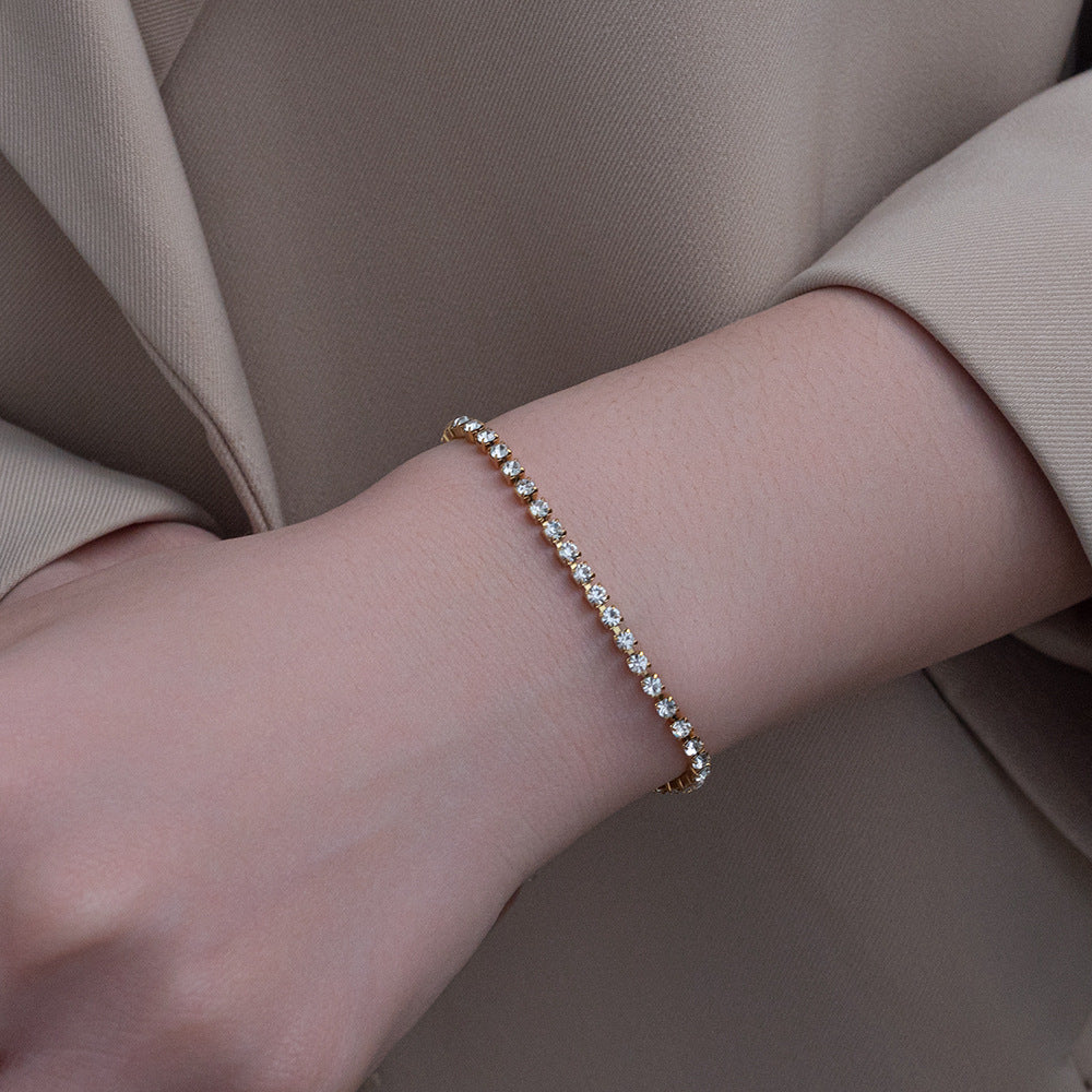 Tennis Bracelet 3mm sized stones  || DV303