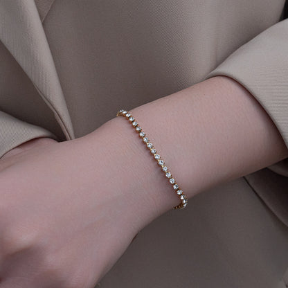 Tennis Bracelet 3mm sized stones  || DV303