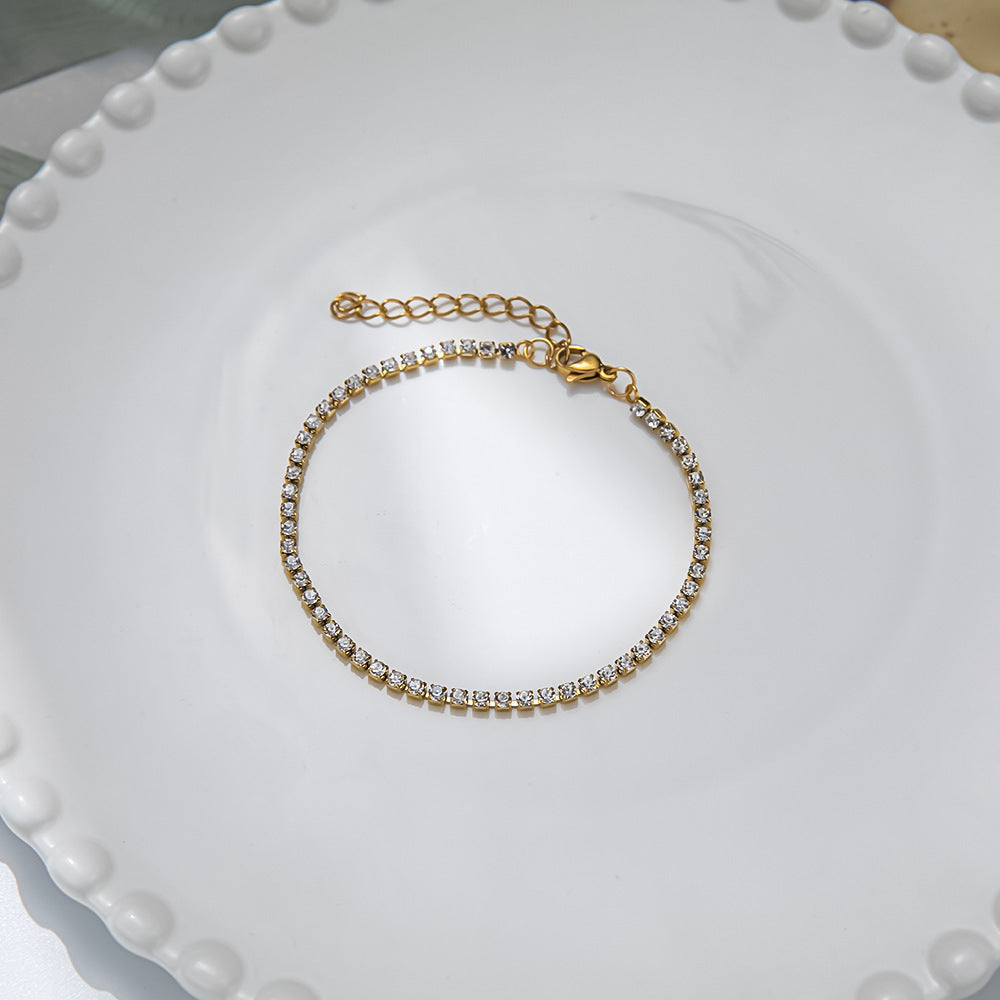 Tennis Bracelet 3mm sized stones  || DV303