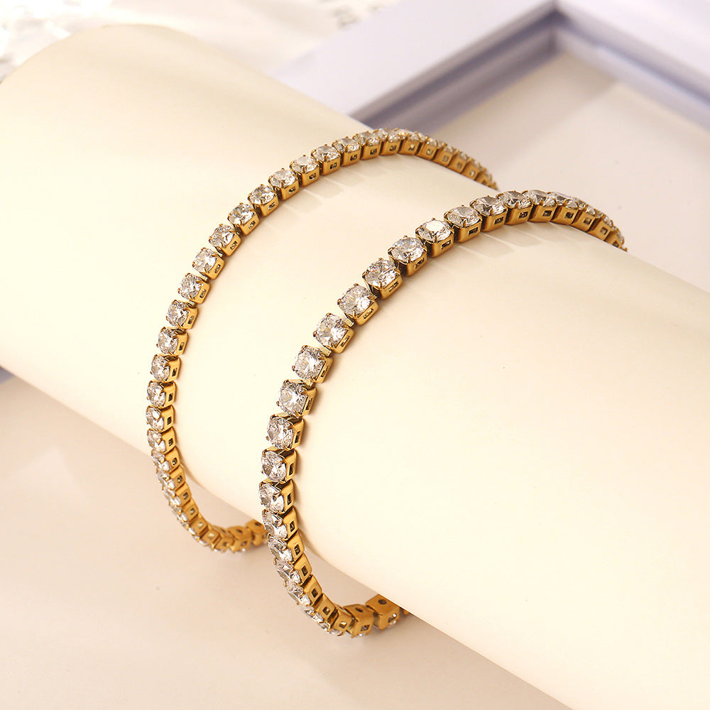 Tennis Bracelet 4mm sized stones  || DV22