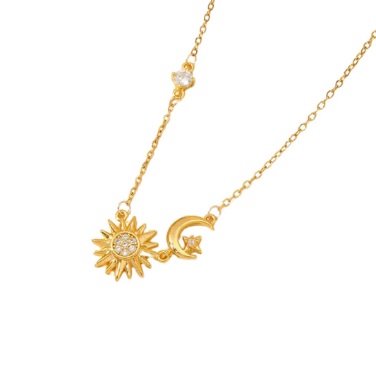 Solara Crescent Necklace || DV122