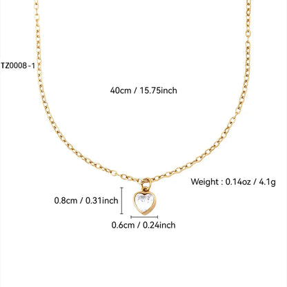 Crystal Heart Necklace || DV323