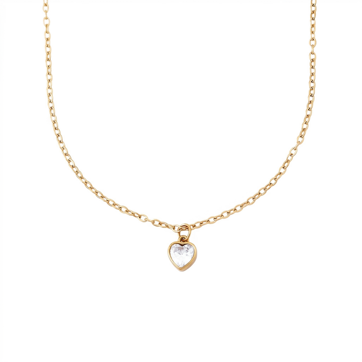 Crystal Heart Necklace || DV323
