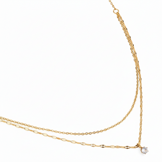 Lumina Layered Solitaire || DV313
