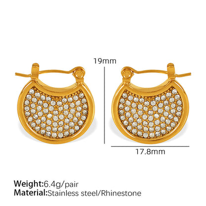 Luxe Crescent Hoop Earrings || DV12