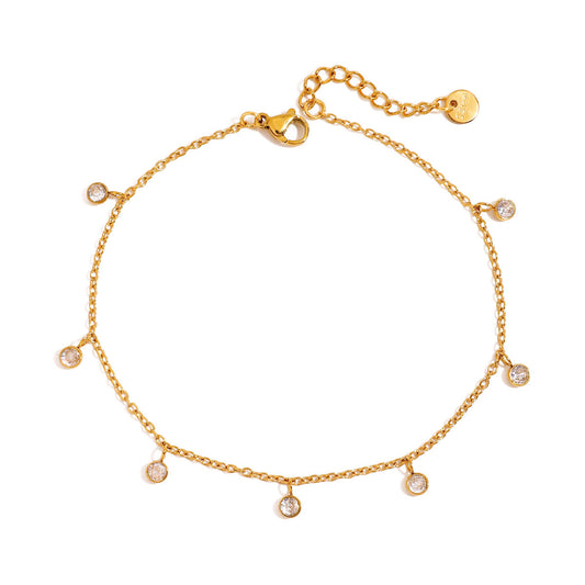 Dazzle Drop Anklet || DV230