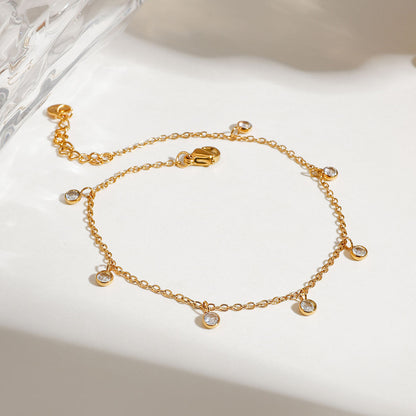 Dazzle Drop Anklet || DV230
