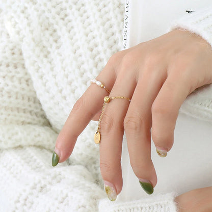 Elira Pearl Ring || DV126