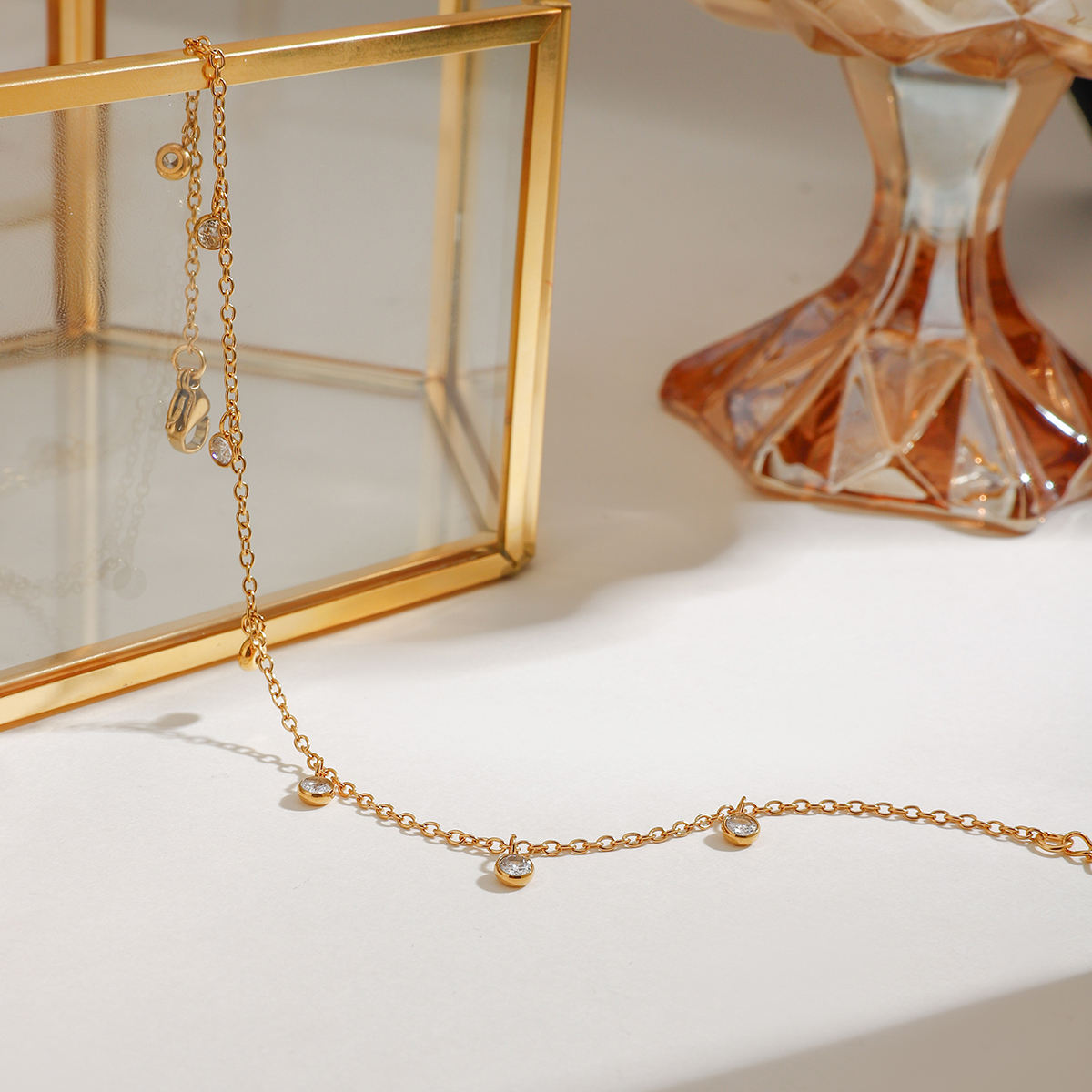 Dazzle Drop Anklet || DV230
