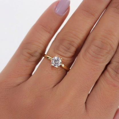 Celeste Solitaire Ring || DV212