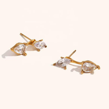 Elara Twin Drop Studs || DV215