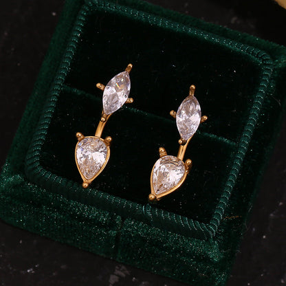 Elara Twin Drop Studs || DV215
