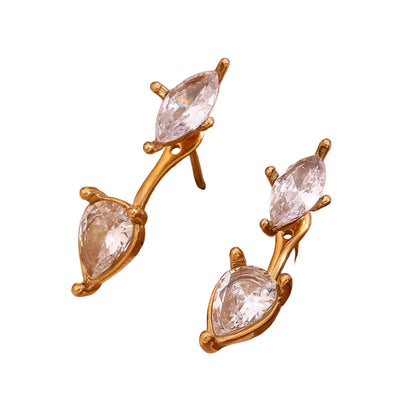 Elara Twin Drop Studs || DV215