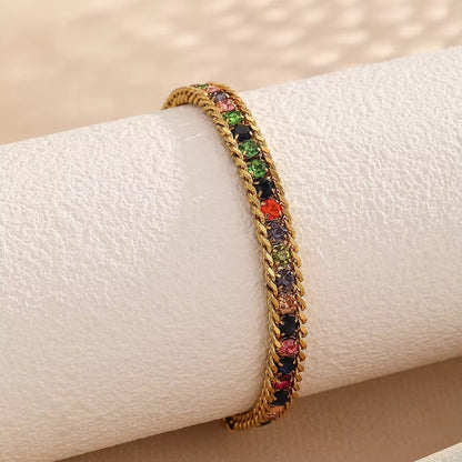 Xara Multistone Chain Tennis Bracelet || DV418