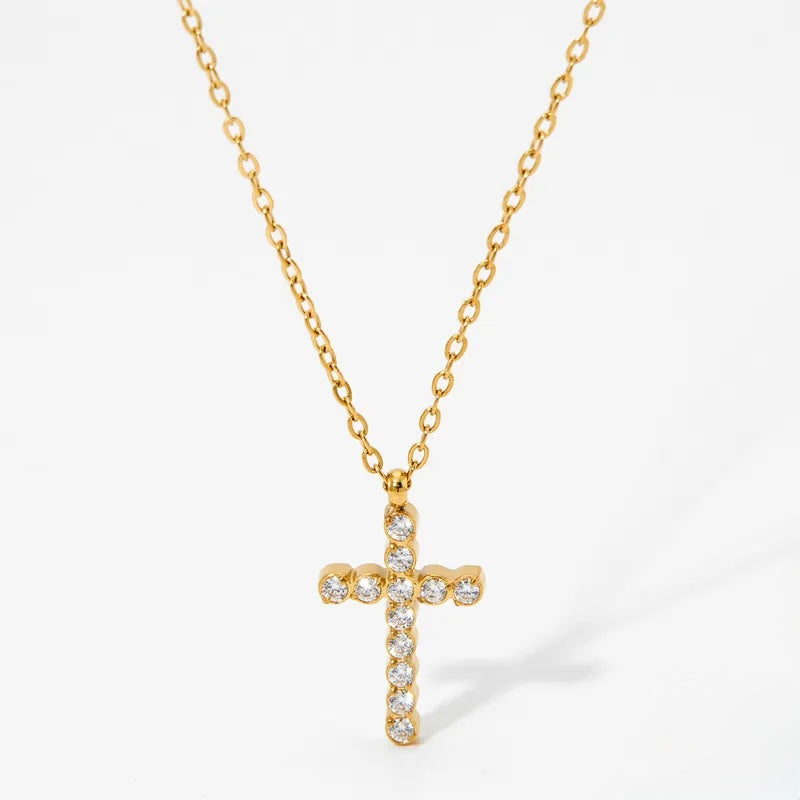 Infinity Light Cross Necklace || DV501
