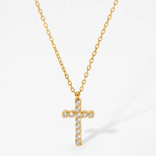 Infinity Light Cross Necklace || DV501