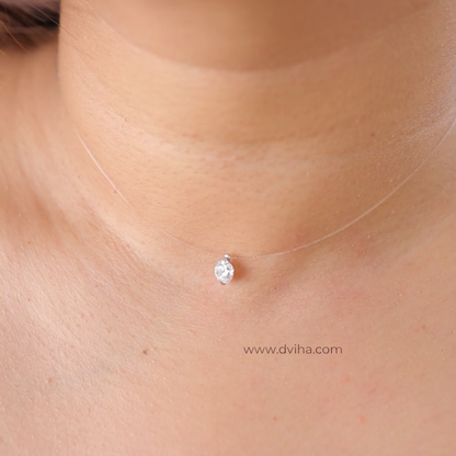 Celeste Diamond Invisible Necklace || DV106