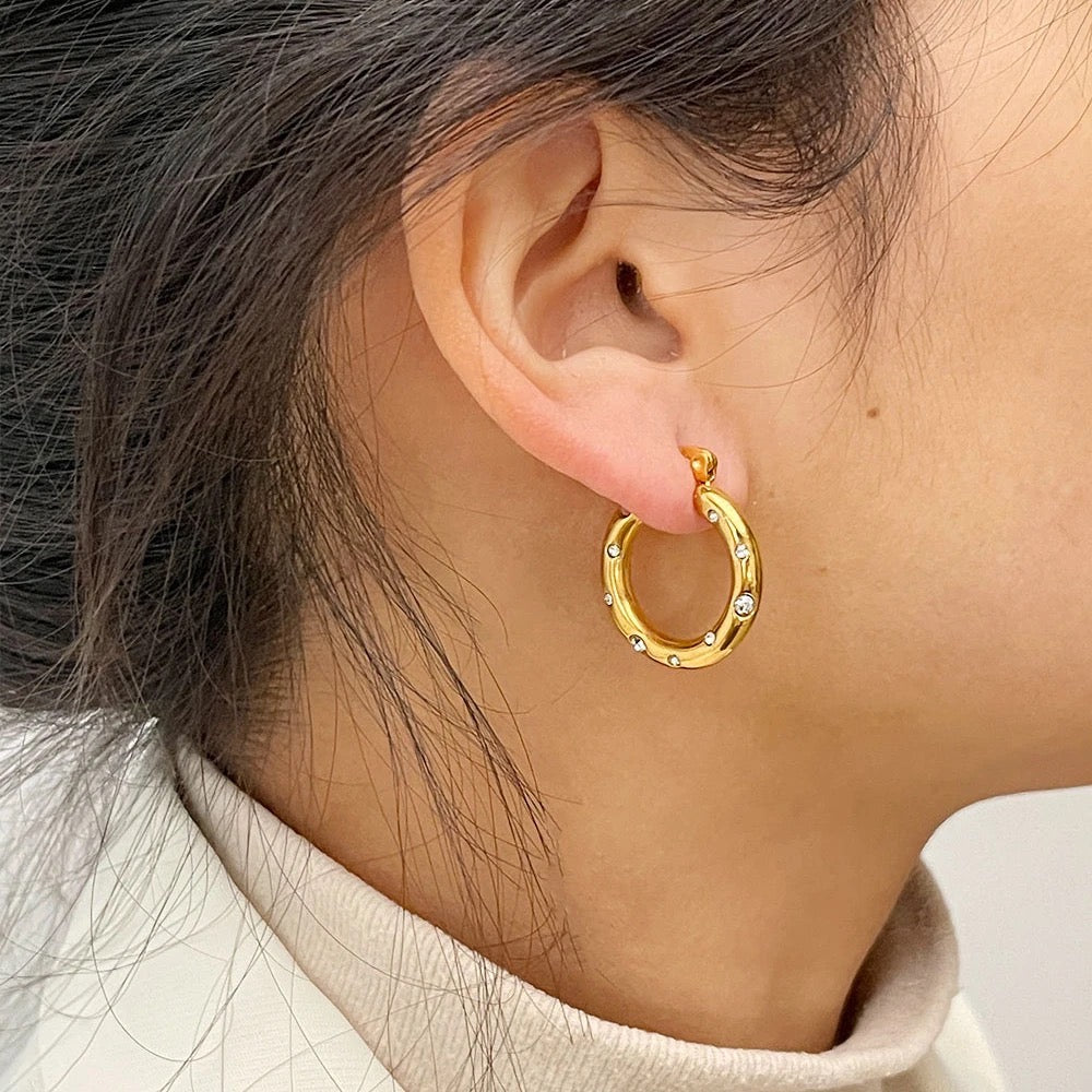 Celeste Orb Hoops || DV85