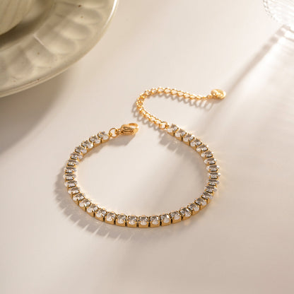 Radiant Oval Tennis Bracelet || DV411