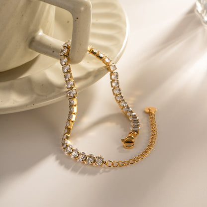 Radiant Oval Tennis Bracelet || DV411