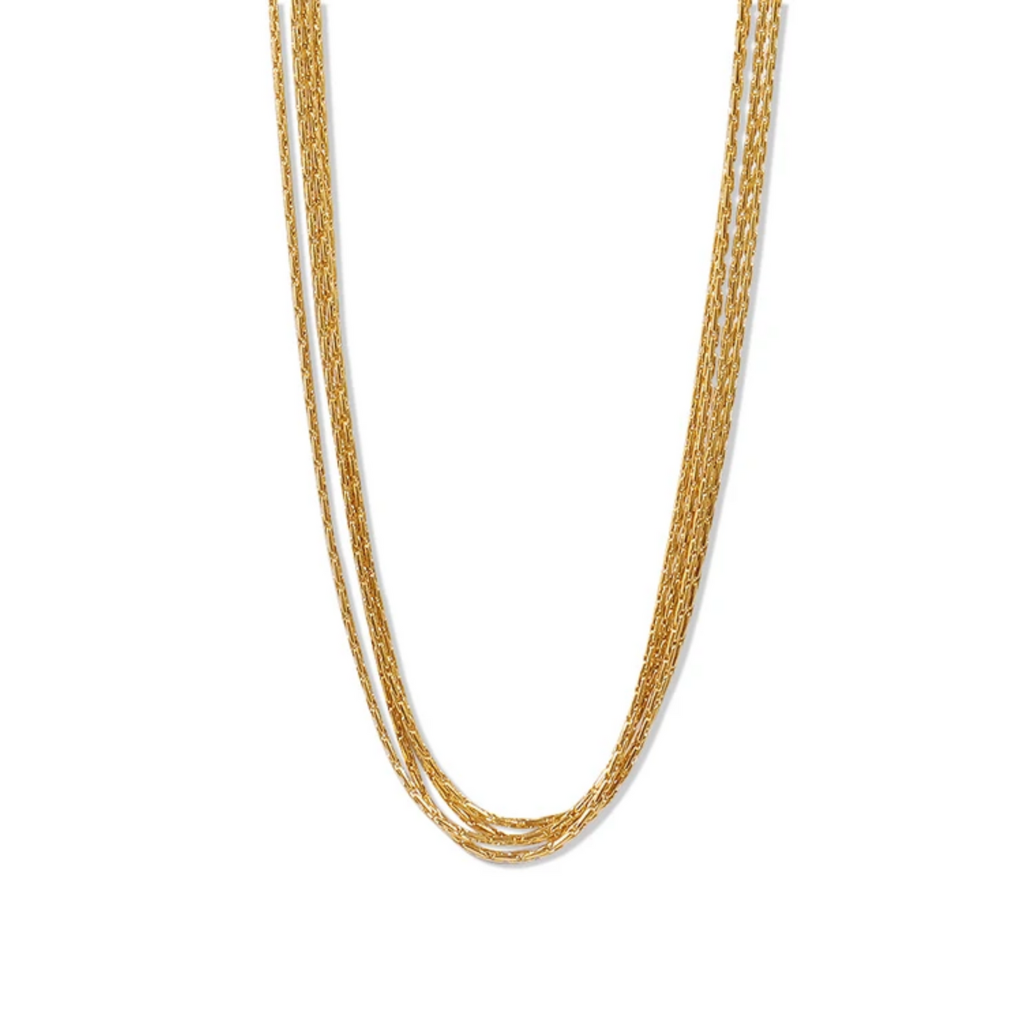 Golden Cascade Multi-Layer Necklace || DV07