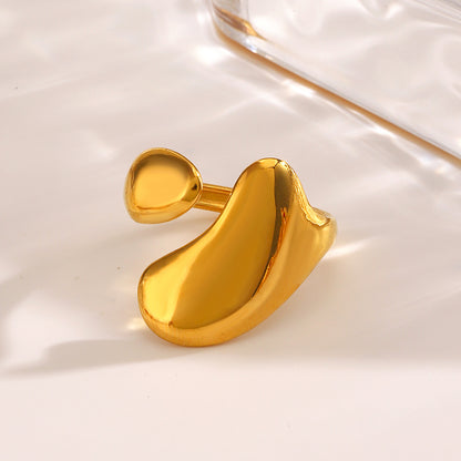 Fluid Gold Statement Ring || DV43