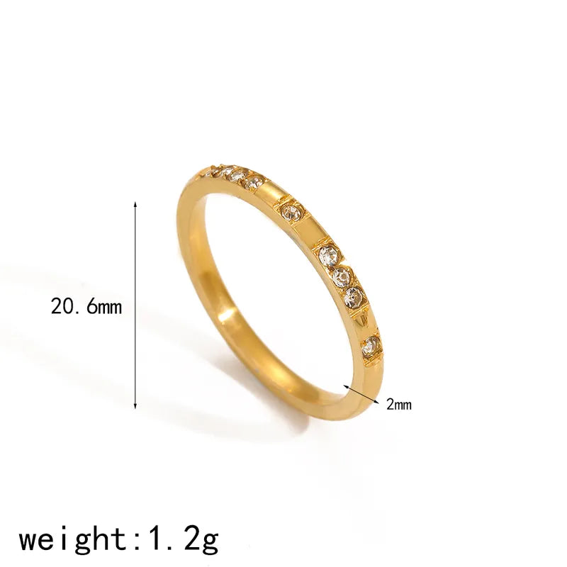 Claudia Cubic Zirconia Band Ring || DV134