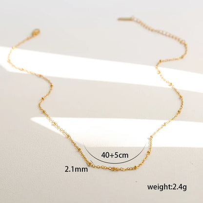 Dainty Dot Chain Necklace || DV320