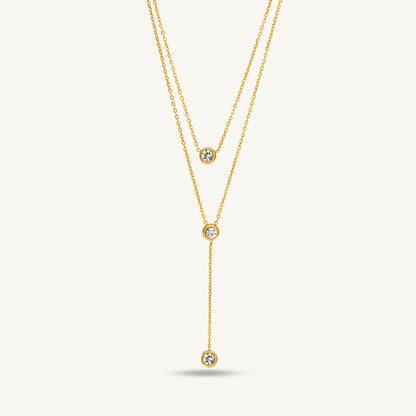 Solenne Cascade Layered Necklace | DV324