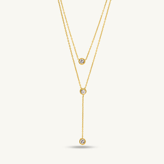 Solenne Cascade Layered Necklace | DV324