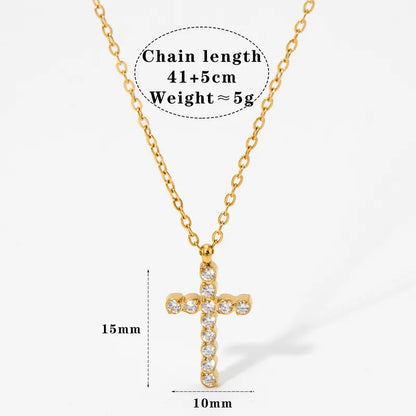Infinity Light Cross Necklace || DV501