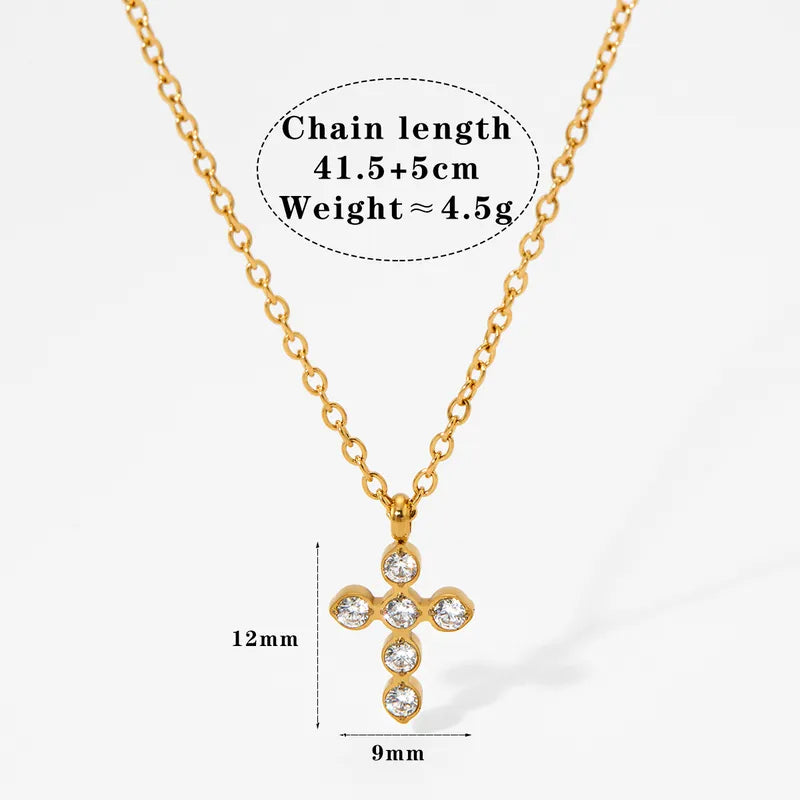 Divine Cross Spark Necklace || DV500