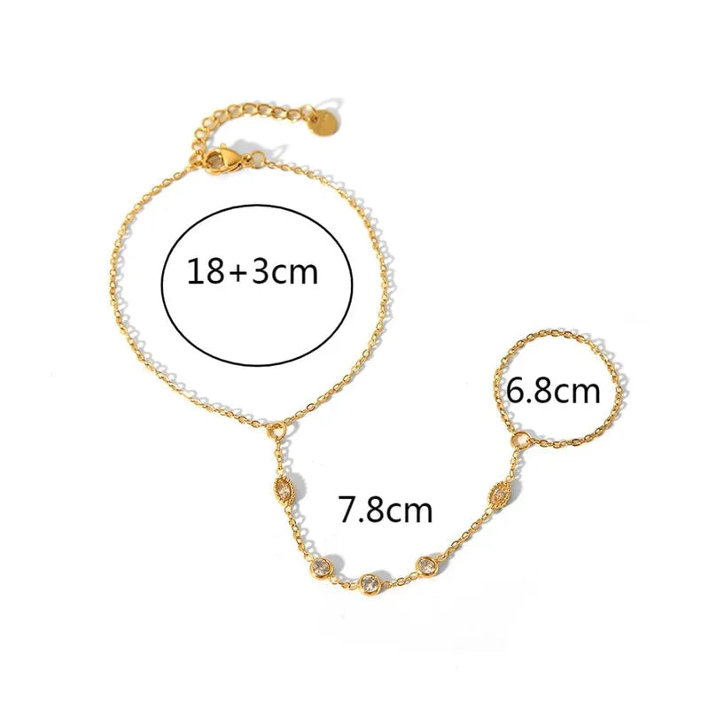 Radiant Hand Chain Bracelet || DV432