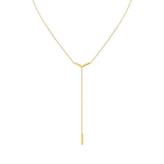 Elara Minimal Y-Necklace || DV121