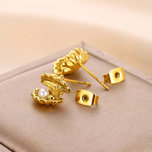 Oceania Pearl Studs || DV155