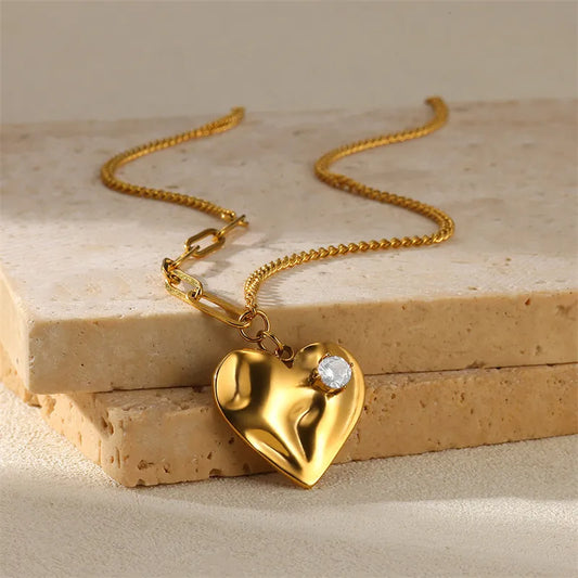 Aurora Heart  Necklace || DV118
