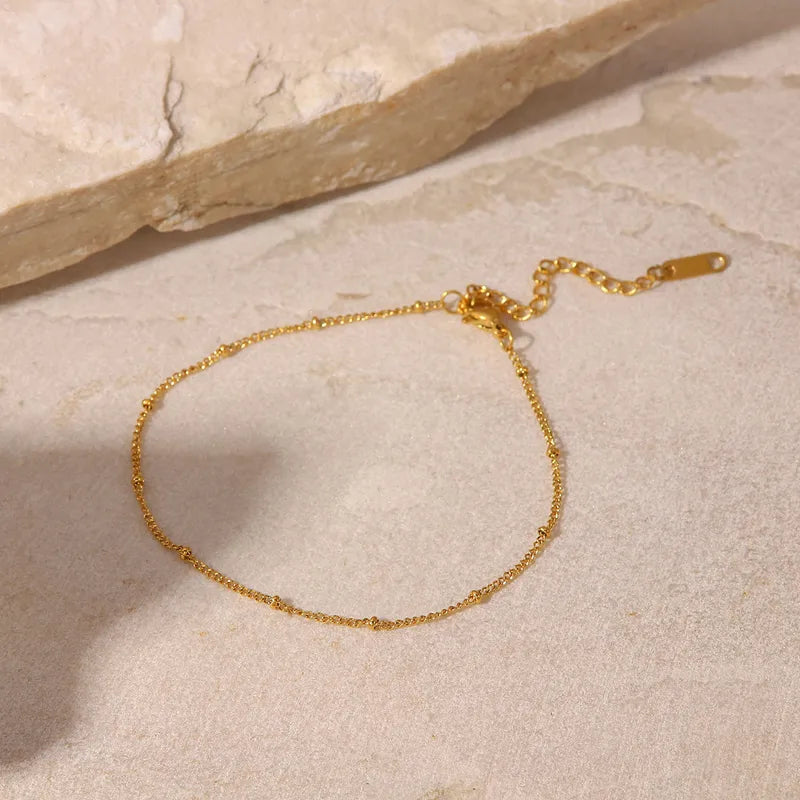 Dainty Bead Anklet || DV226