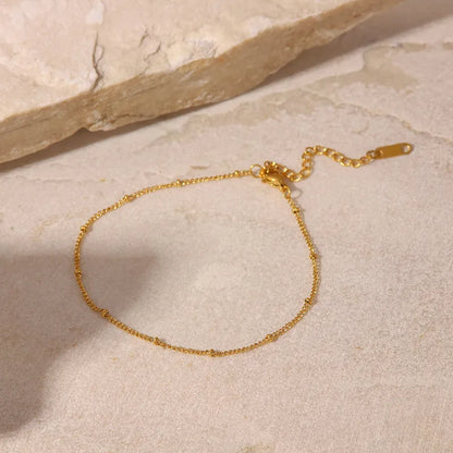 Dainty Bead Anklet || DV226