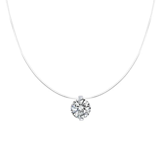 Celeste Diamond Invisible Necklace || DV106