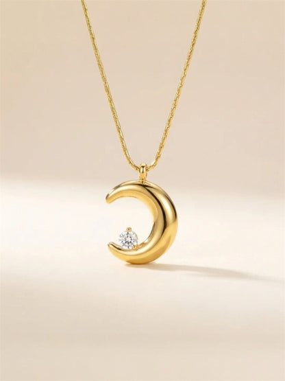 Moonbeam Crystal Necklace || DV360