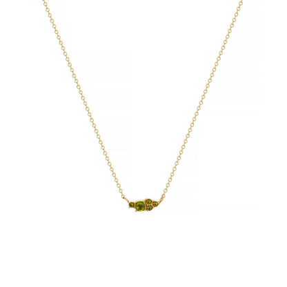 Emerald Cluster Necklace || DV310