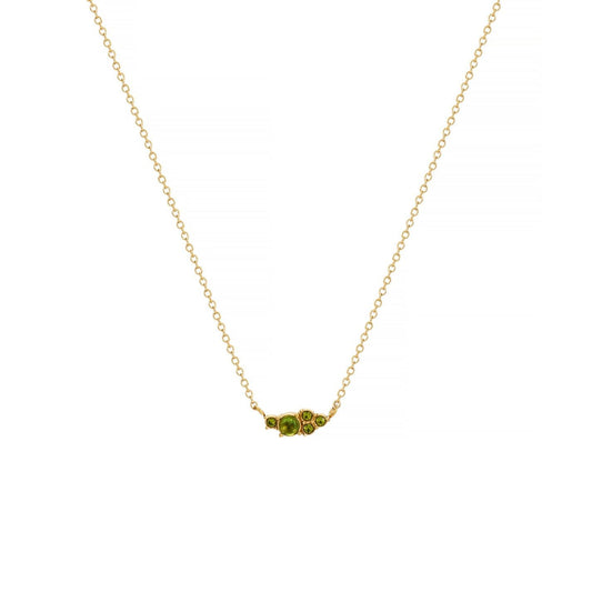 Emerald Cluster Necklace || DV310