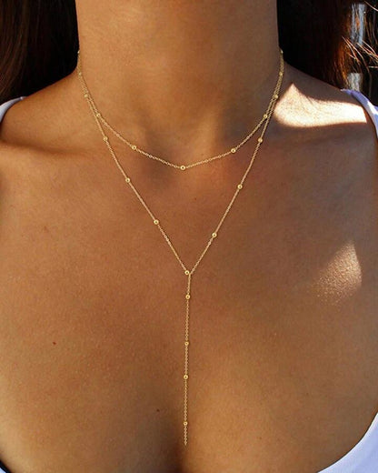 Aurelia Layered Y-Necklace || DV140