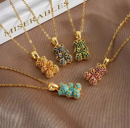 Glam Gummy Bear Necklace || DV92