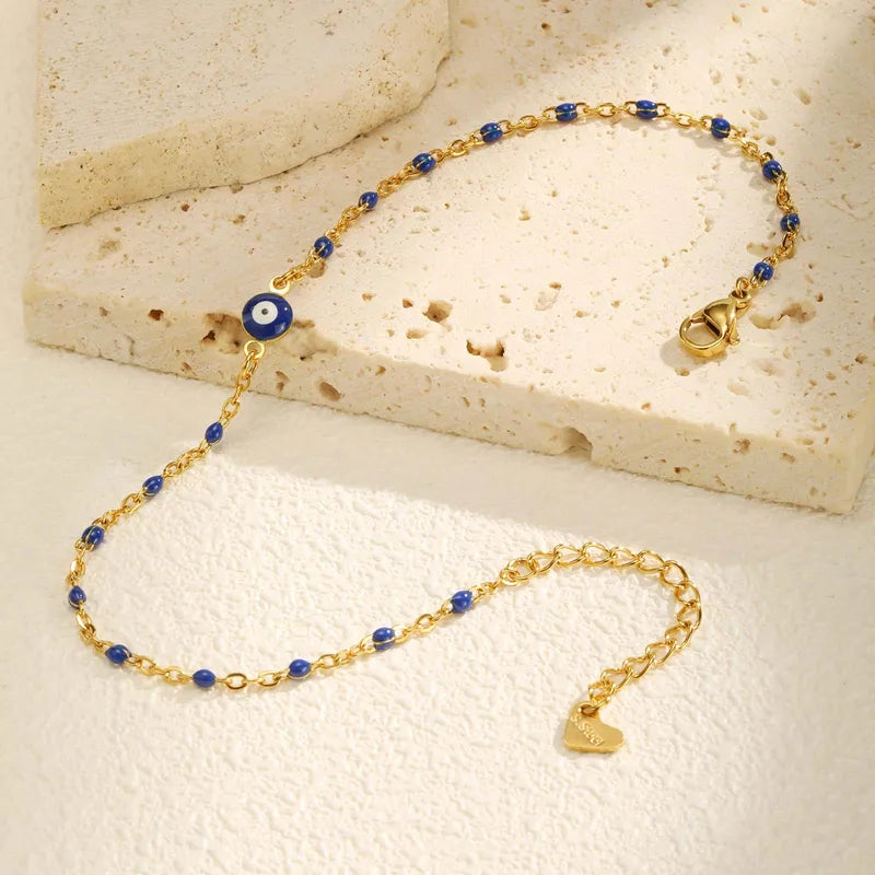Evil Eye Beaded Anklet || DV235