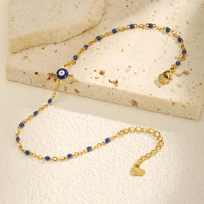 Evil Eye Beaded Anklet || DV235