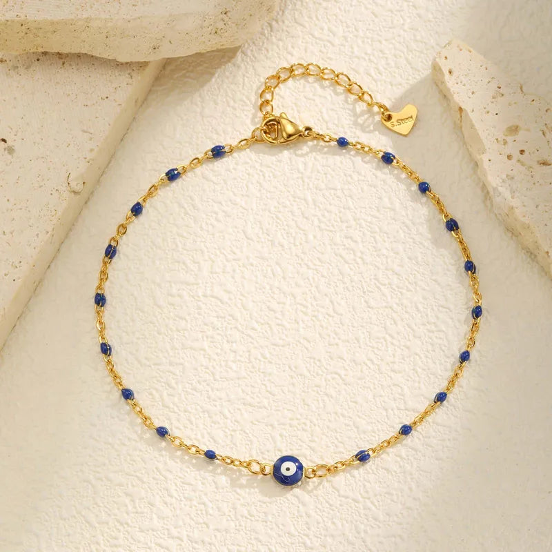 Evil Eye Beaded Anklet || DV235