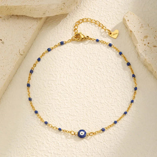 Evil Eye Beaded Anklet || DV235