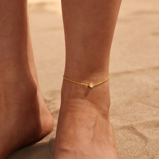 Eternal Solitaire Anklet || DV114